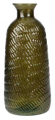 Decorative Glass Vase for Flowers 13 X 31 Cm
