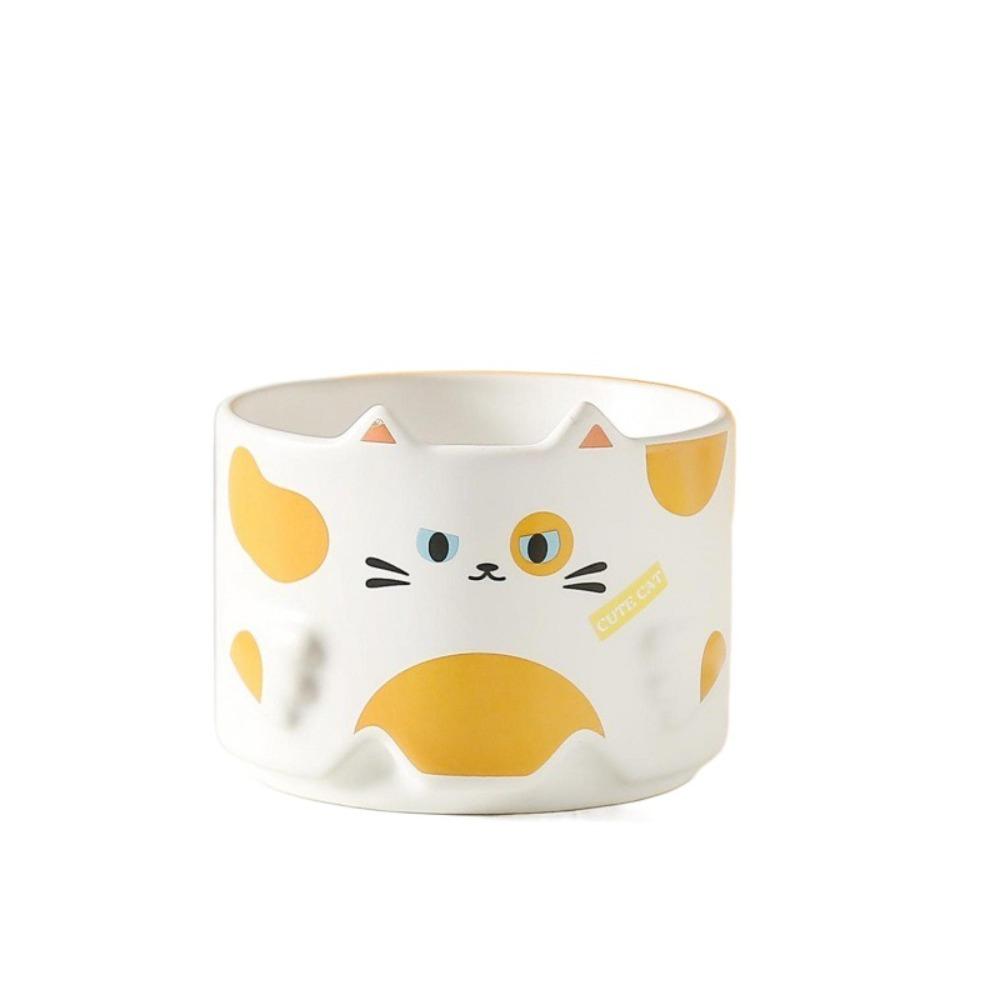 Cartoon Cat Mark Cup Ceramic Tea Drinking Cup Mug Water Cup  Girl