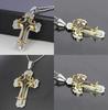 Elegant Cross Pendant Necklace Silver Stainless Steel Chain Crucifix For All Genders