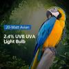 UVA UVB Light Bulb for Birds 2.4 UVB 20W Compact Flourescent Lamp for All Kinds Captive Birds B
