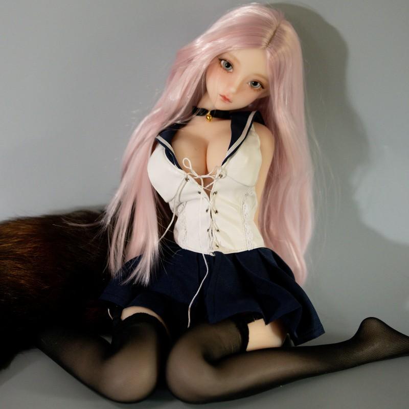 60cm Solid Male Silicone Strap Skeleton Adult Sex Toy Can Be Inserted Into The Physical Doll