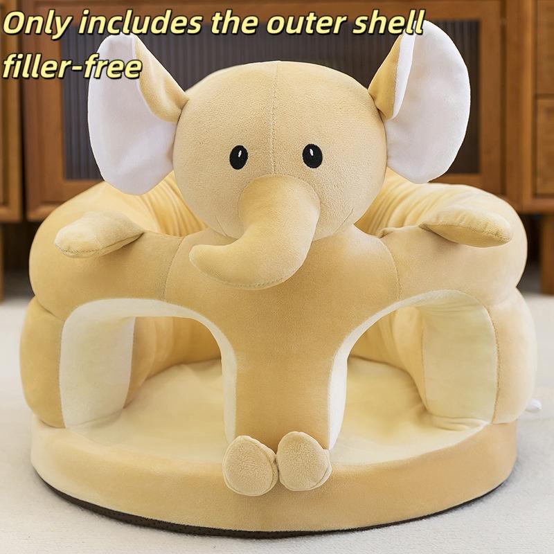 1 Stück Kleinkind-Nest-Puff Waschbar Ohne Füllung Süßes Baby-Sofa Stützsitzbezug Plüschstuhl Sitzlern-Stuhl Fütterungsstuhl