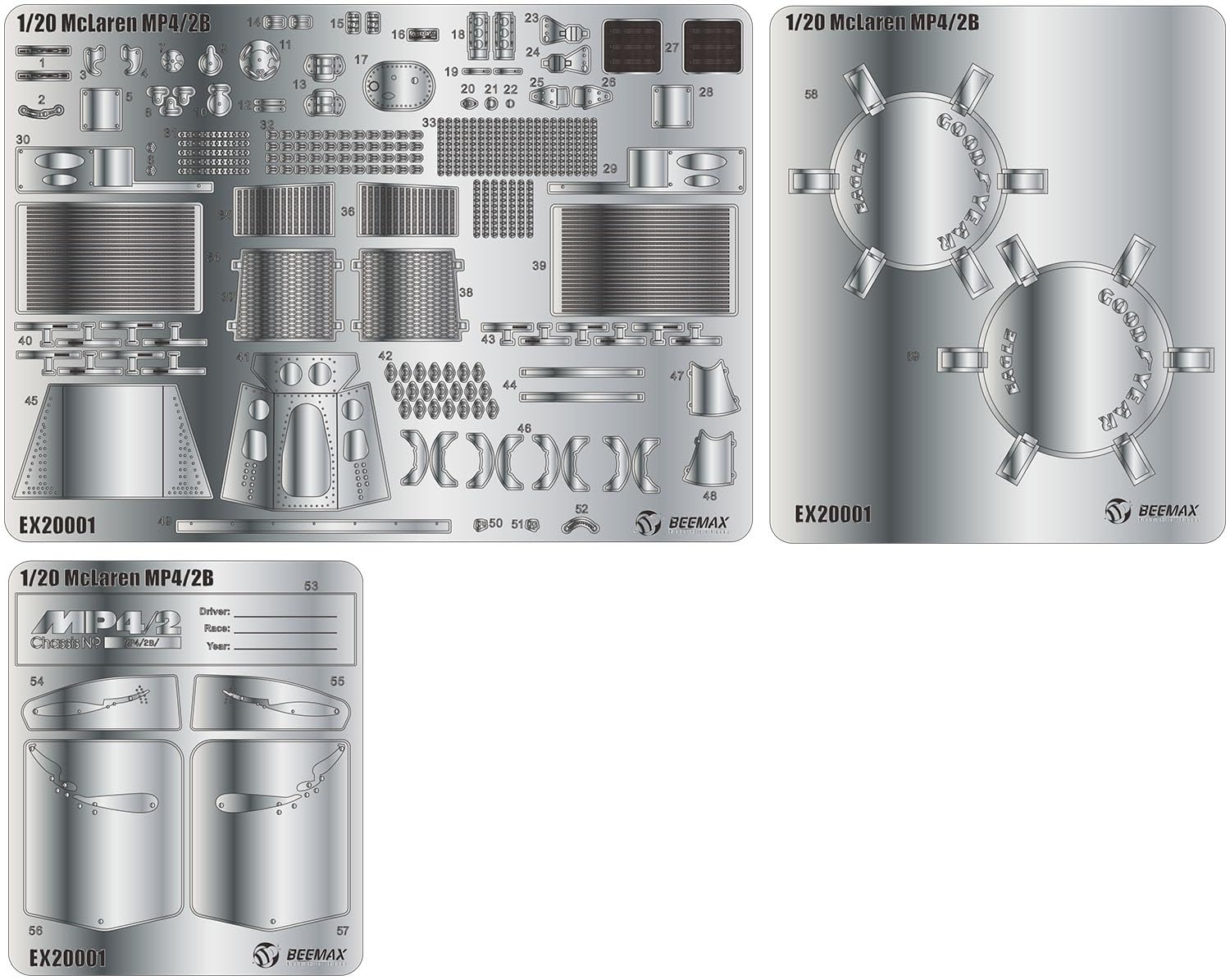 

Formula Series McLaren 1985 Победитель Гран-при Монако Детали для пластиковых моделей PLATZ/BEEMAX 1/20 MP4/2B Детализация (EX20001)
