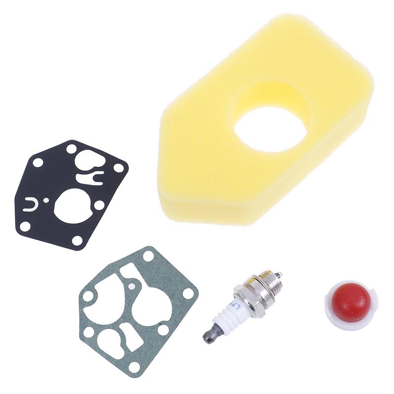 New Carburetor Diaphragm Gasket Air Filter Spark Plug Kit for Briggs & Stratton Many Small Engines Tool Parts