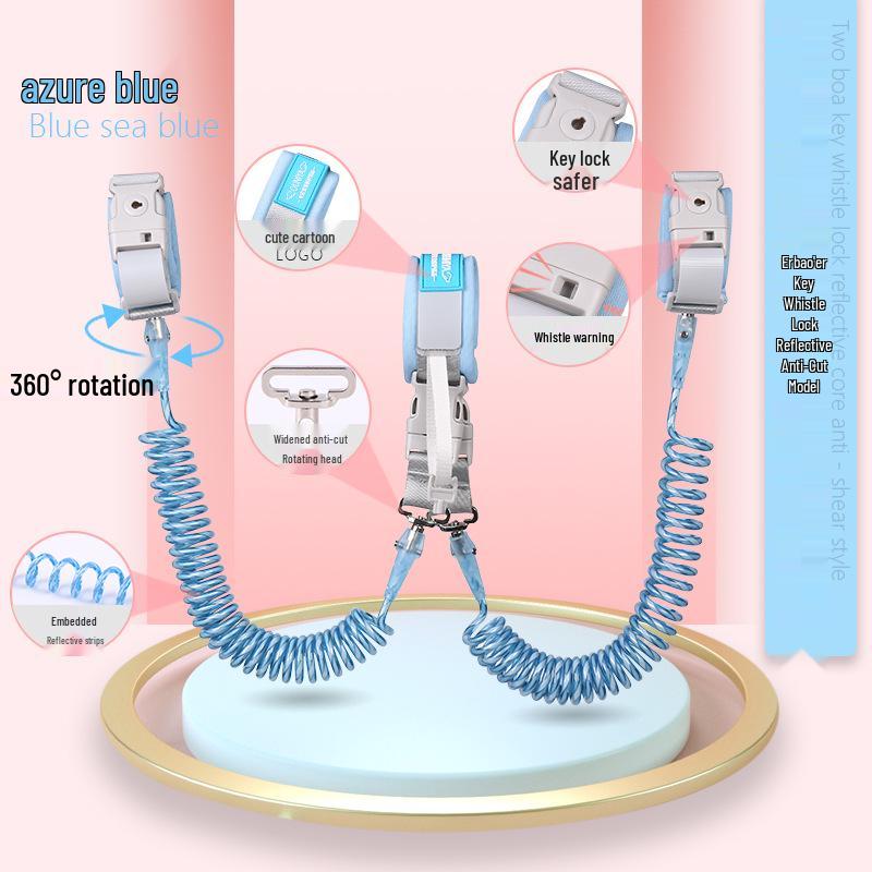 Child Safety Wristband: Anti-Lost Strap with Induction Lock & Traction Rope