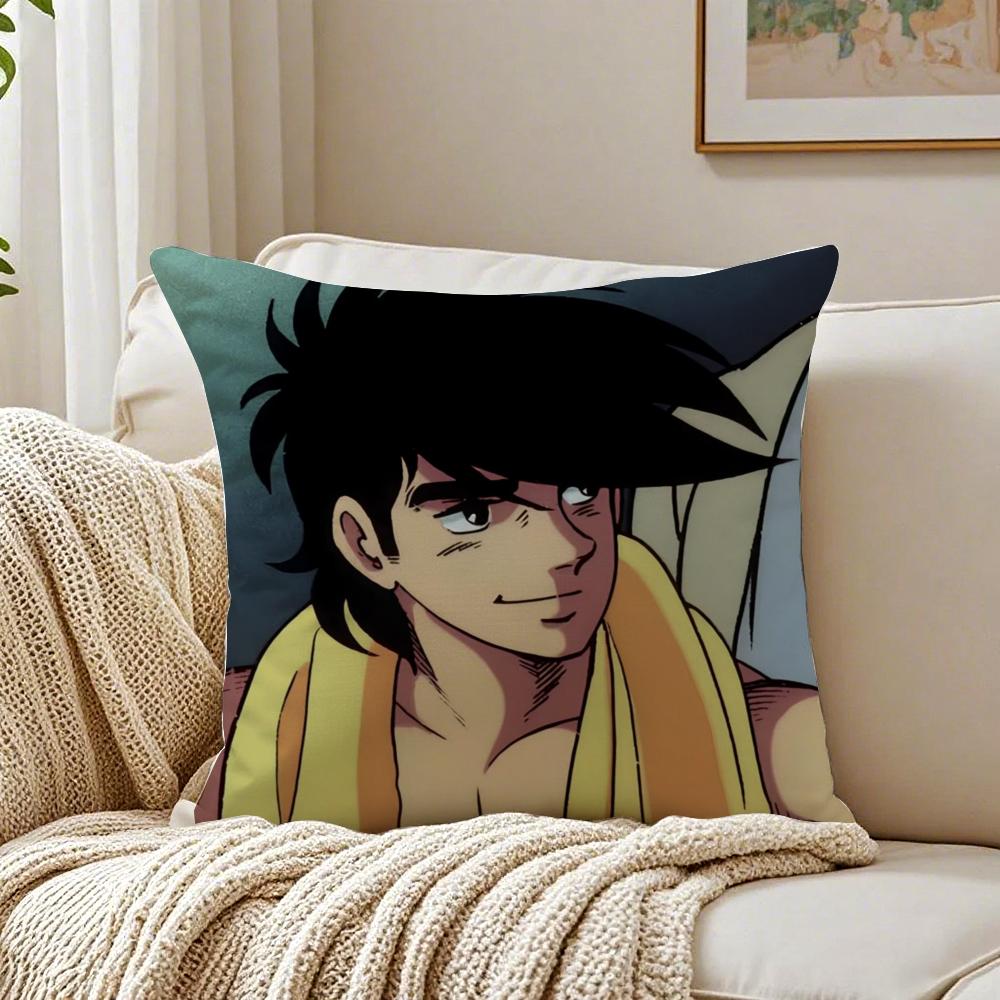 Sports Anime AAshita no Joe Cushion Cover Linen Pillowcase Soft  for Sofa Bed Home Room Decor