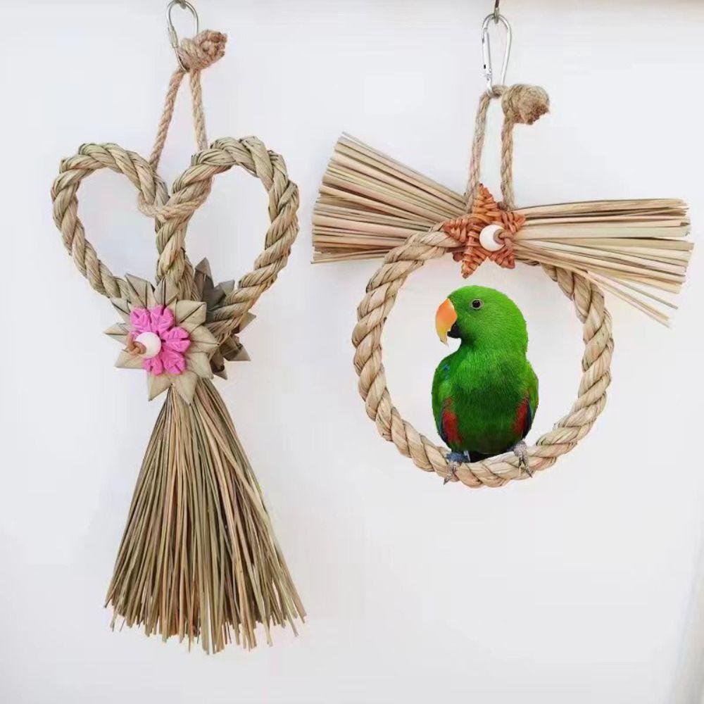 

Портативная игрушка-качалка для птиц, подвесная игрушка для шлифовки зубов, игрушки для жевания попугая