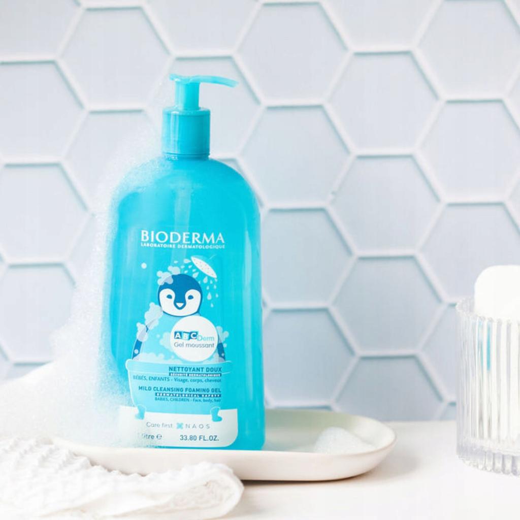 Bioderma Abcderm Gel Moussant Gel Lavant Pour Enfants Et Bébés 1000