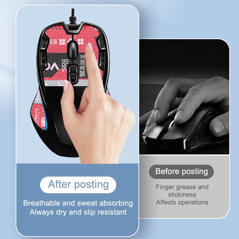 Anti-Slip Mouse Grip Tape Skate For Logitech G300S Gaming Mouse Suck Sweat Sticker For Computer E-Sports Gamer