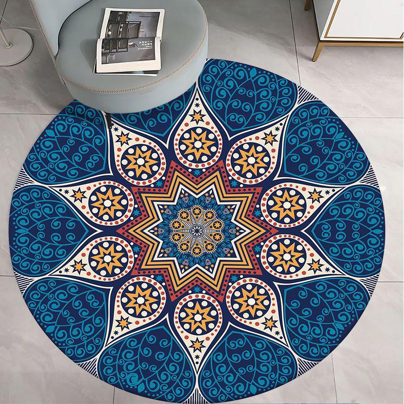 Round Carpet for Living Room Bed Room Floor Carpets Home Decor 3D Printed Rugs Anti-slip Mat