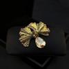 Elegant Gingko Leaf Brooch Pin Unique Lapel Pin Stylish Clothing Jewelry Plant Brooch Pin Suitable for Daily Party Wear