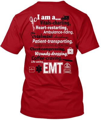 Maglietta Sono un EMT Made in USA Taglia dalla S alla 5XL