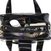 Glossy Crocodile Texture Handbag with Square Buckle Design for Women Daily Office Use Chic Elegant Style