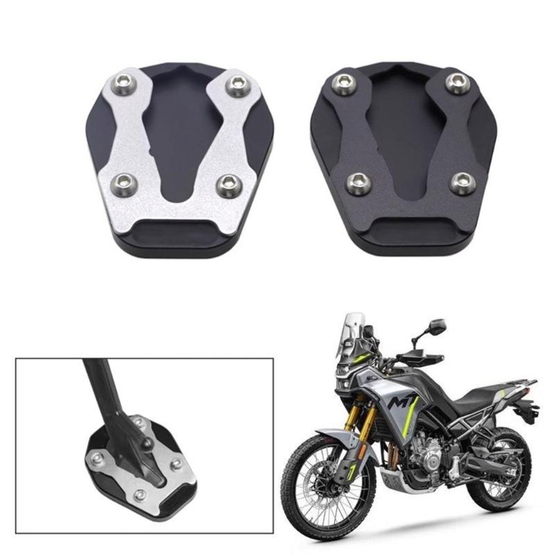Heavy Duty Motorcycle Kickstand Upgrades Large Base Kickstand Extension for Increased Stability on Various Terrains