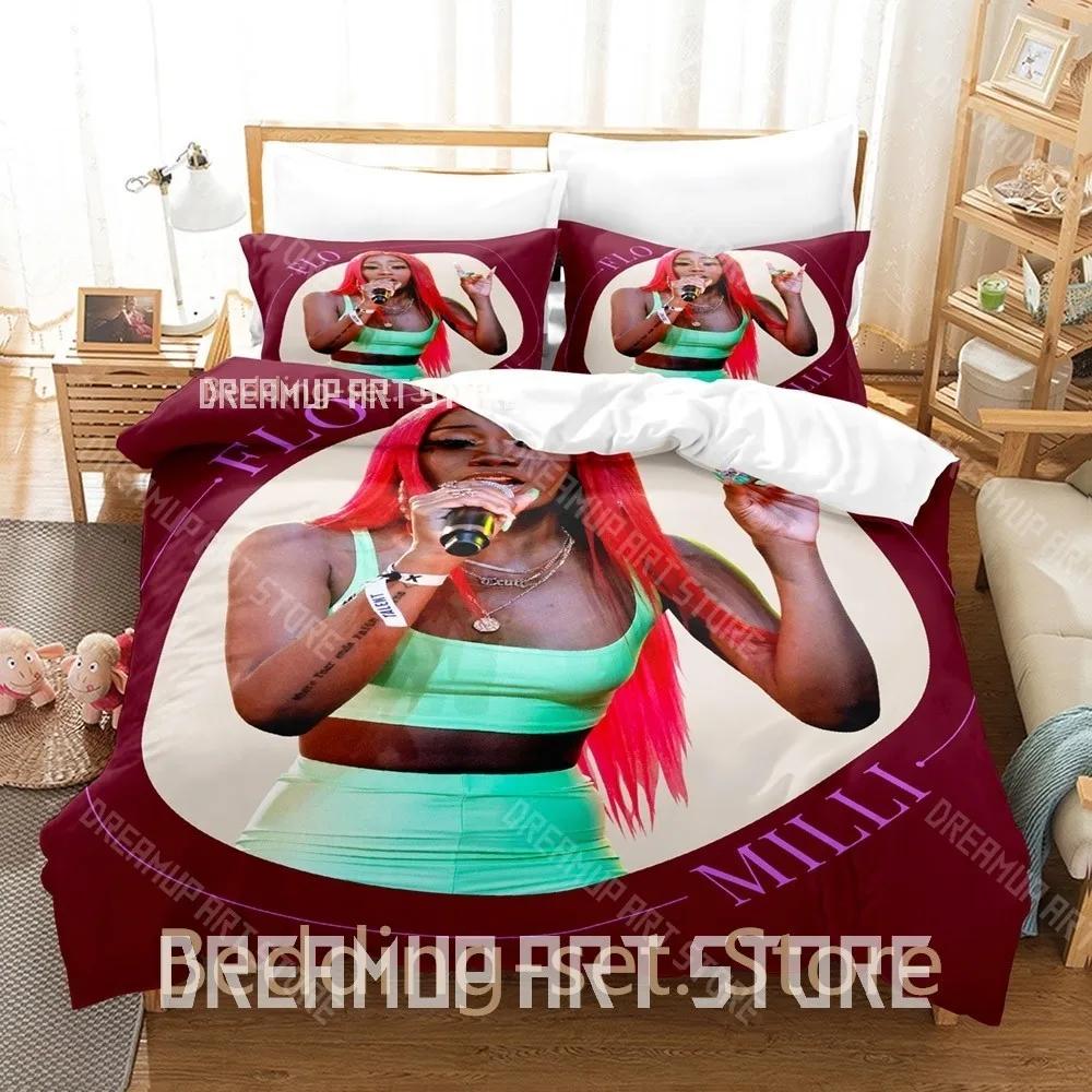 3D Print Flo Milli Never Lose Me Bedding Set Single Twin Full Queen King Size Bed Set Adult Kid Bedroom Duvetcover Sets Bed