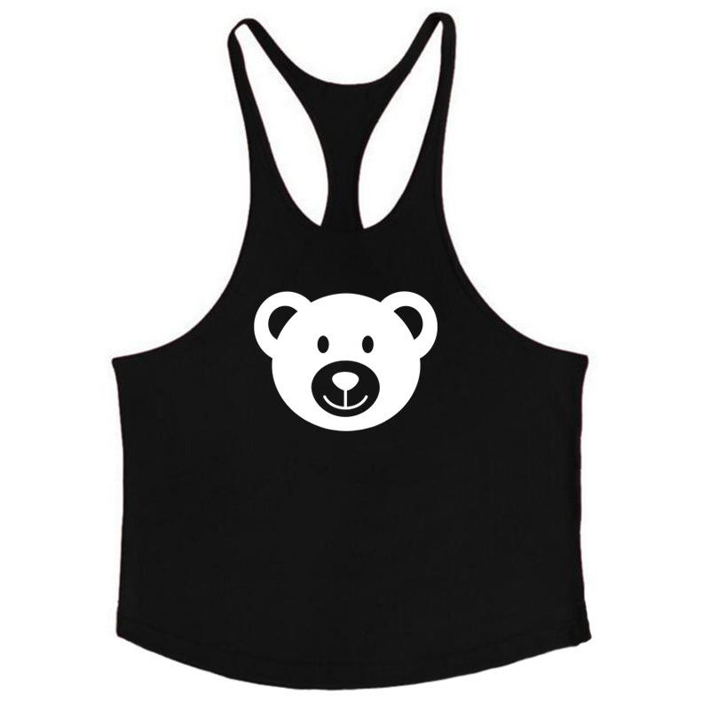 

Мужская летняя новая стильная мужская тонкая дышащая спортивная фитнес-безрукавка трикотажная рубашка повседневная свободная трикотажная майка XXL чёрный