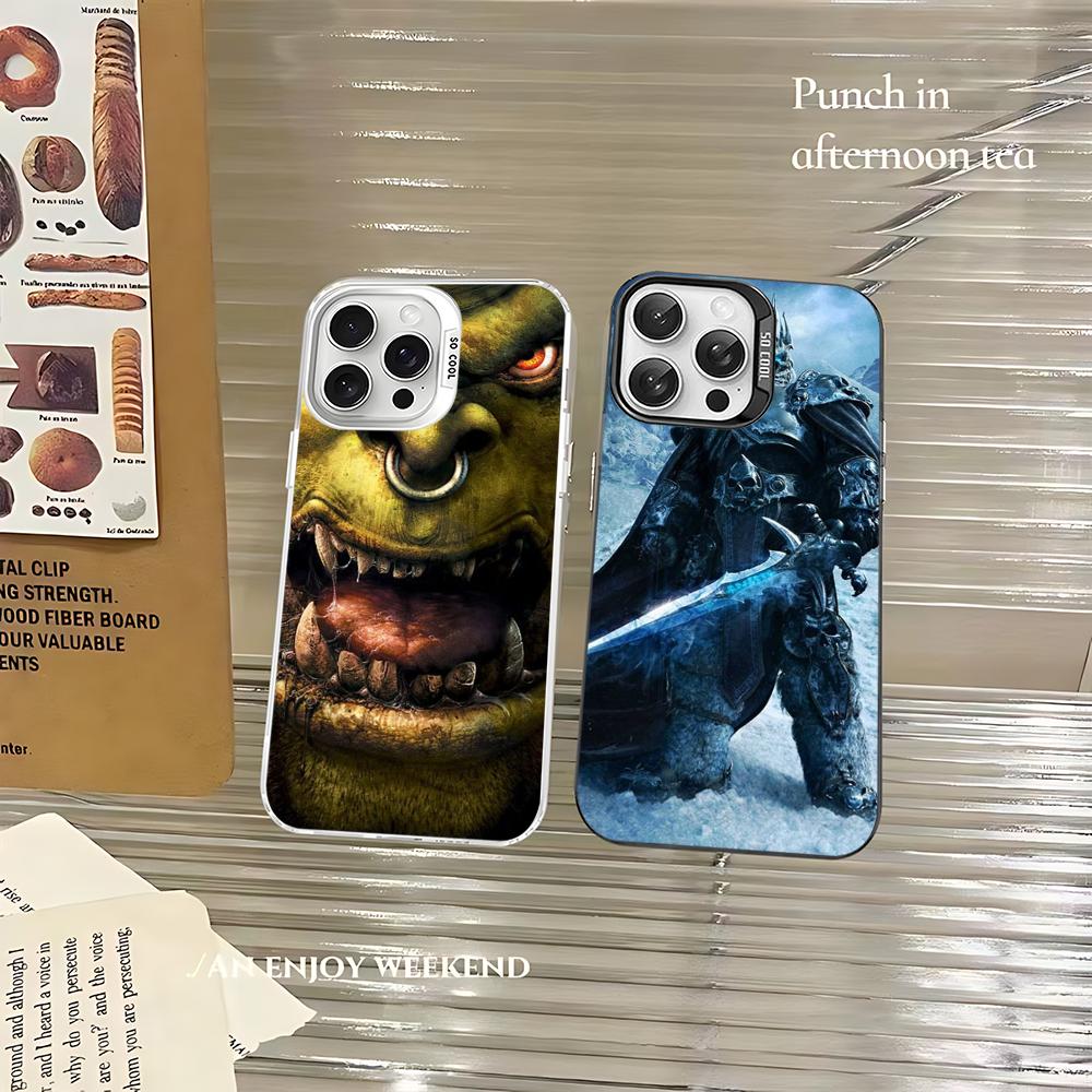 W-World Of W-Warcraft Phone Case For IPhone 16 15 14 13 12 11 Pro Max X XR XSMAX 8 7 Plus Matte Shockproof Back Cover