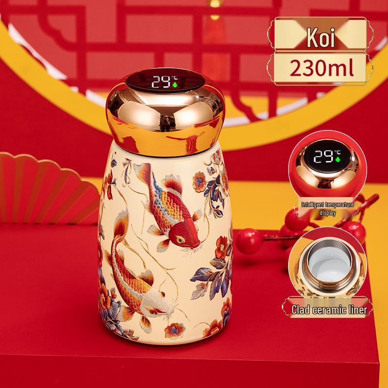 Mushroom Cup: Temperature-Sensitive Retro Stainless Steel Water Bottle - Small, Portable, Trendy Design for 2026