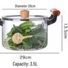 3.5L High Borosilicate Glass Cooking Pot