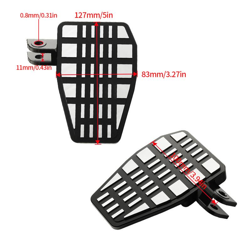 Motorcycle Front Footrests Foot Pegs Wide Pedals For Honda Cmx1100 Rebel 1100 2021-2022