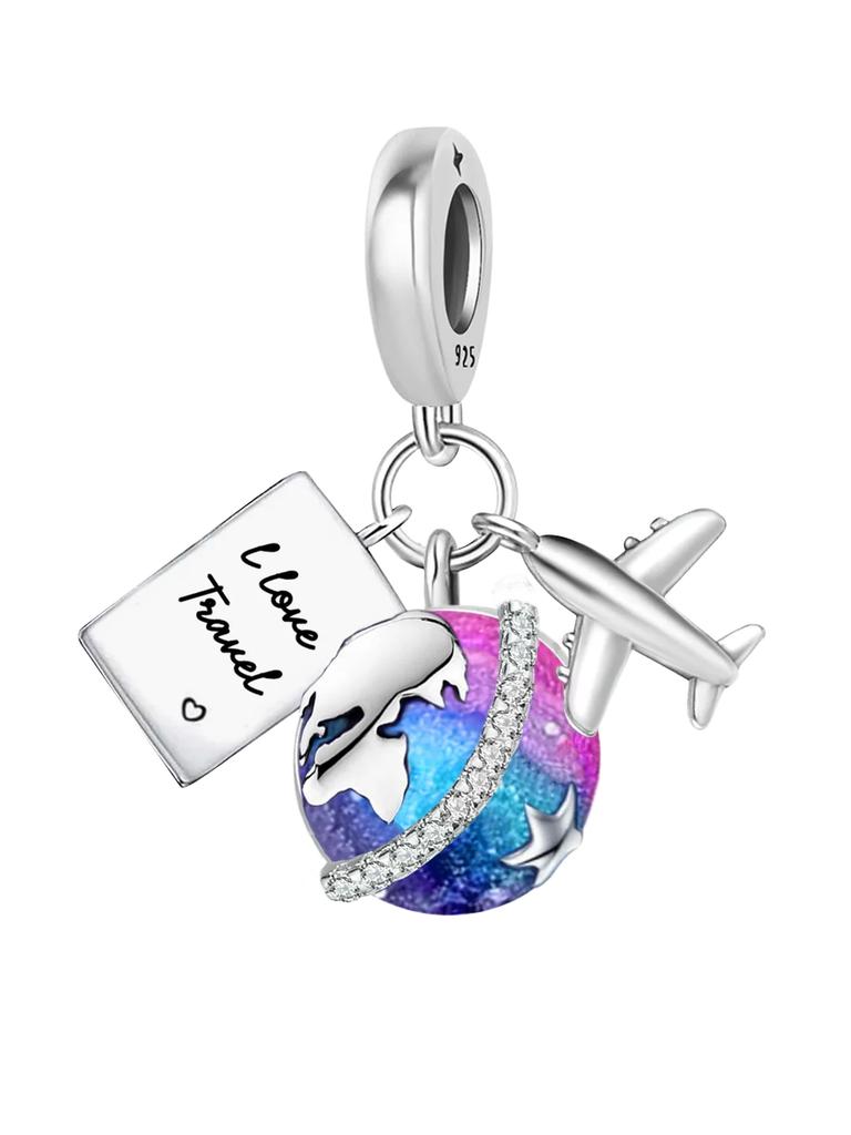 Silve Cross Travel Bible Cat Dog Chameleon Pet Charms Bead Diy Bracelet Bangle Of High Quality Fine Jewelry