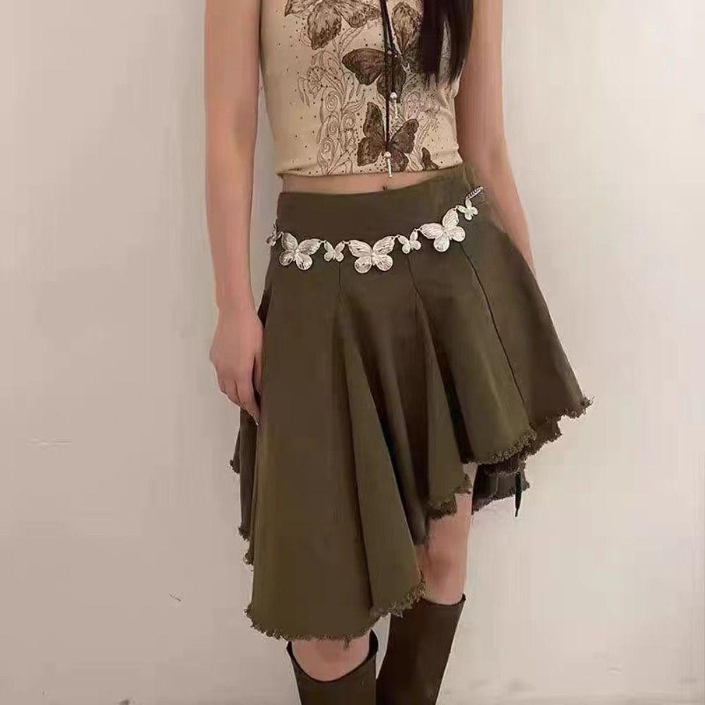 Metal Waist Accessories Y2K Waist Chain Accessories Butterfly Waist Chain  Summer