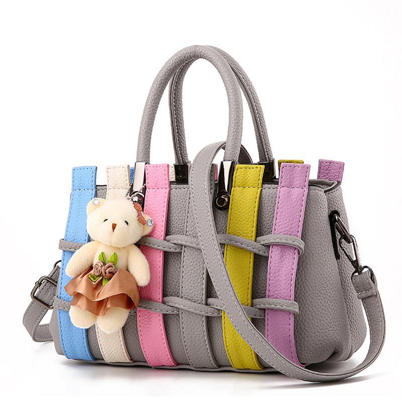 Fashion Classic Colorblock Braided Design Trendy Elegant Weaving Satchel Tote Bags For Women Handbag Mom Shopping Crossbody Shoulder Bag