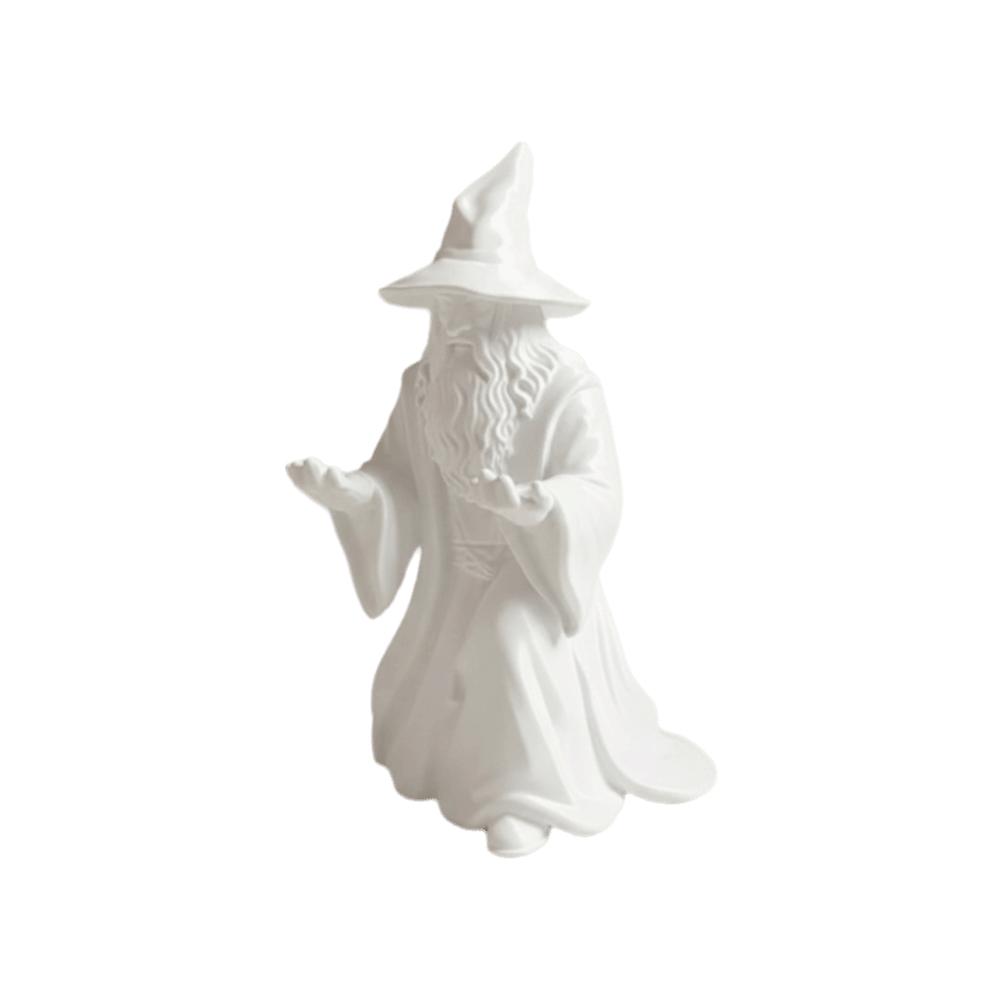 3D Printed Wizard Statue Model Creative Design Wizard Ornament Fashion Pen Holder  Gift