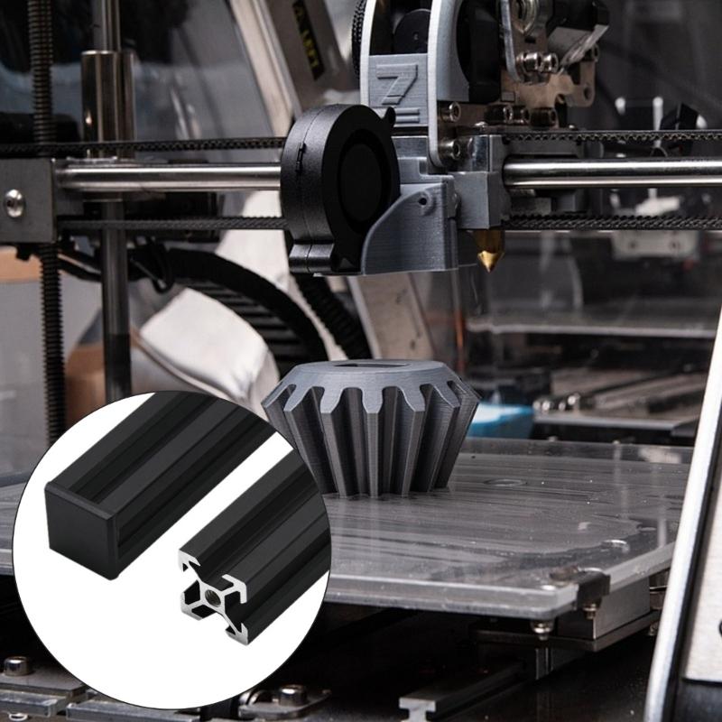 10PCS Black ABS V Slot End Caps For EU Standard 20x20mm Aluminum Extrusion Dustproof Edges Protectors 3D Printer Accessories