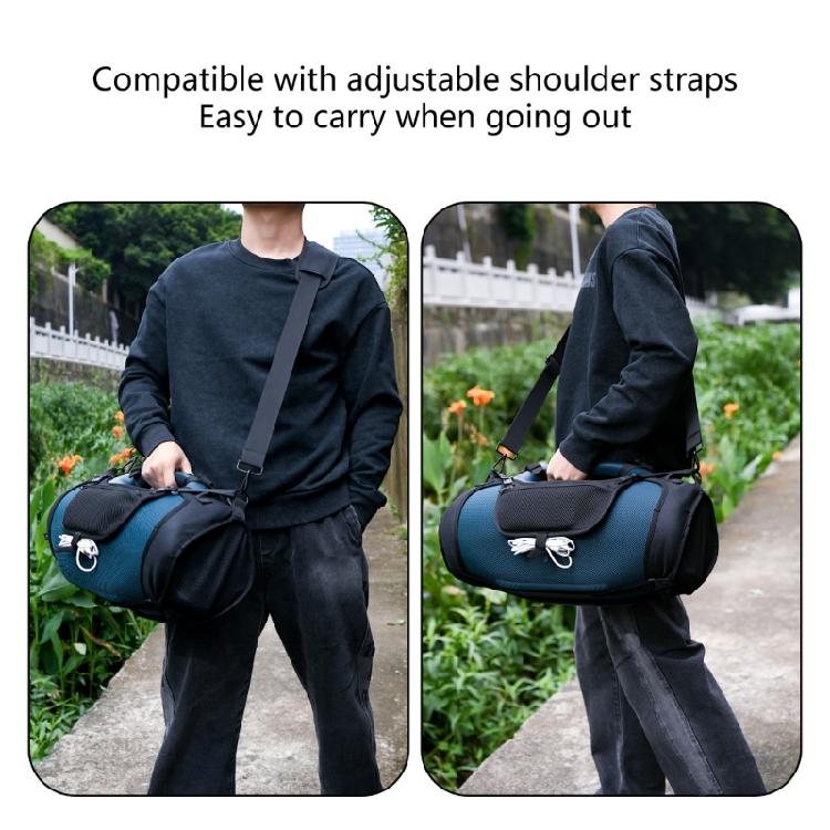 Portable Speaker Cover With Reinforced Corners Quickly Access And Ergonomic Adjustable Strap for Boombox 4