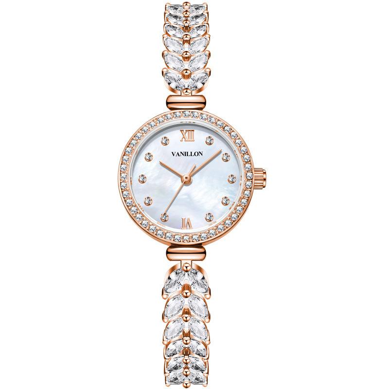 Vanillon Ladies Watch Mermaid Bracelet Watch Gypsy Diamond Fish Tail Quartz Watch