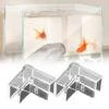 4Pcs Tank Corner Protectors Soft Easy To Use Thick Tight Fit Triangle Keep Safety PVC Transparent Design Fish Tank Protective Covers