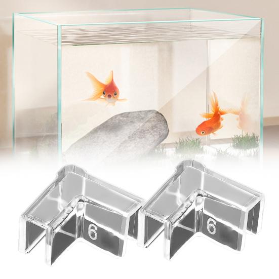 4Pcs Tank Corner Protectors Soft Easy To Use Thick Tight Fit Triangle Keep Safety PVC Transparent Design Fish Tank Protective Covers