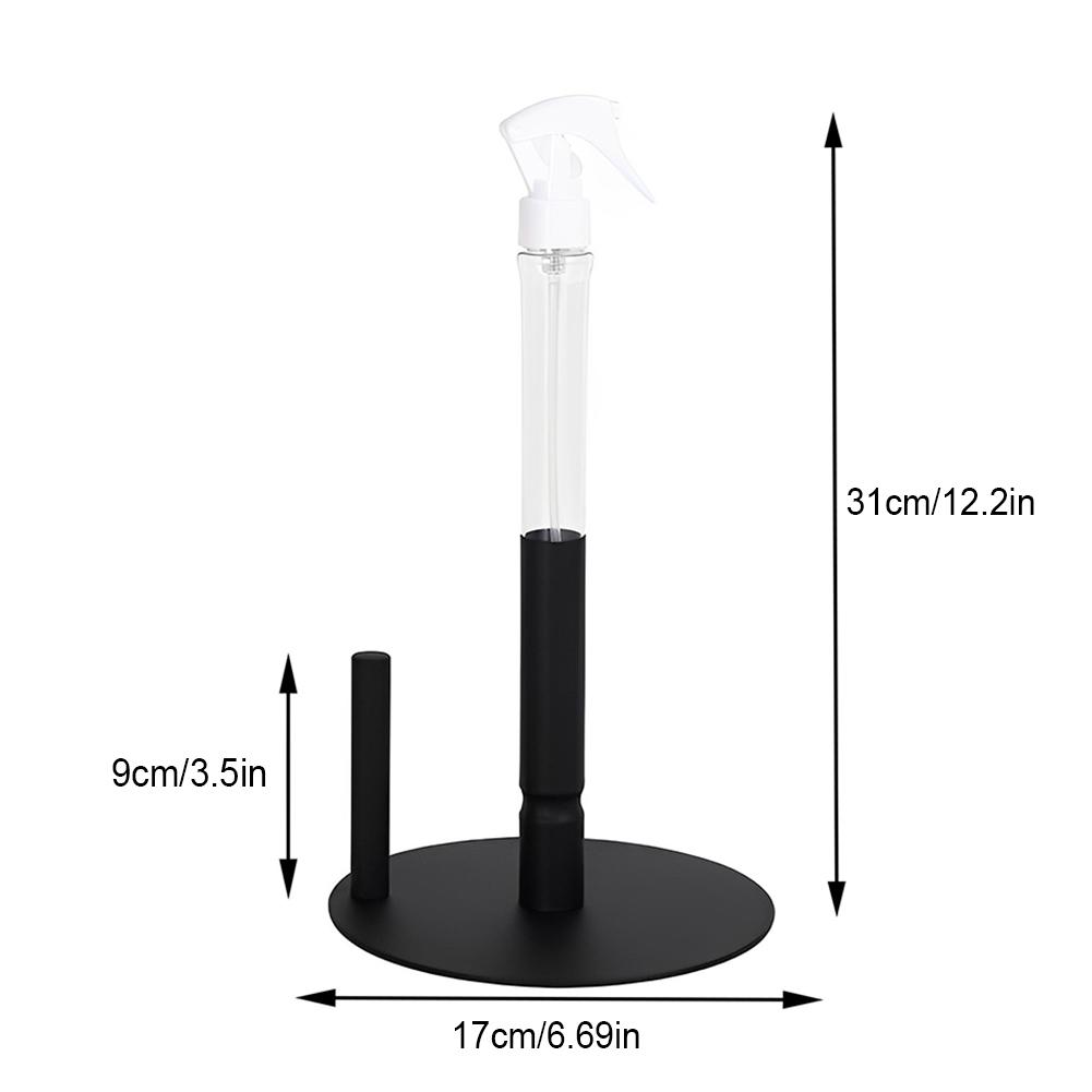 

Kitchen Paper Towel Holder with Spray Bottle Stainless Steel Countertop Kitchen Roll Holder Stand with Non-Slip Base Kitchen чорний