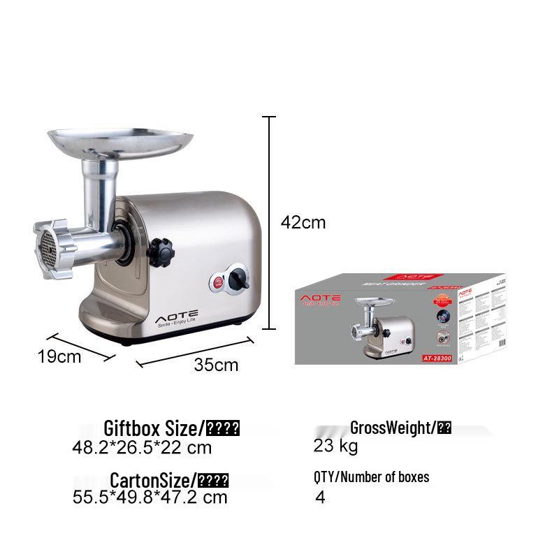 

AOTE Multi-Functional Electric Meat Grinder & Sausage Stuffer EU Plug
