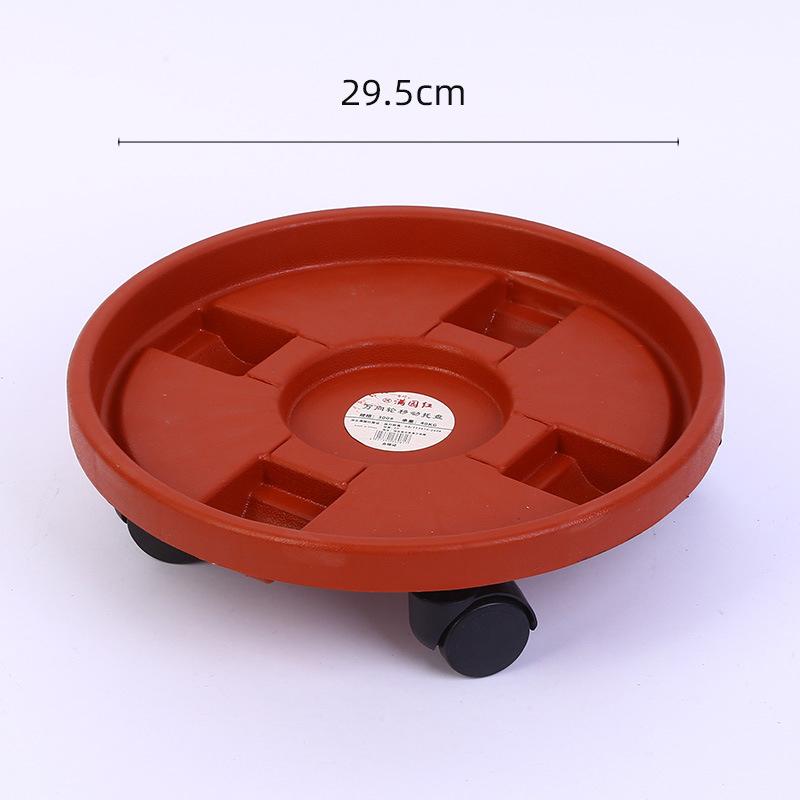 Removable Plant Stand Flower Pot Tray With Universal Wheel Heavy Rolling Flower Pot Rack Indoor And Outdoor Balcony