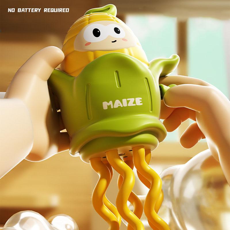 2025 New Kids' Magical Twisting Dancing Corn Wind-Up Toy Baby Learning to Walk Octopus