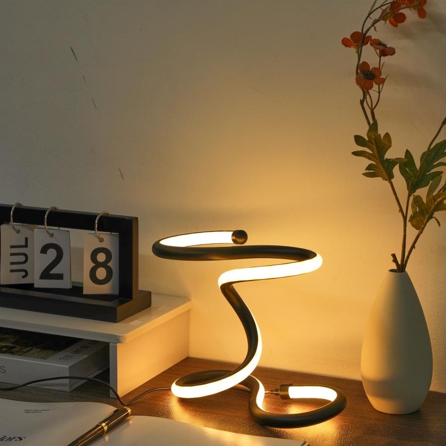1PC Unique Design Desk Lamp with USB Power Supply - Three Color Lighting Options, Suitable for Bedroom, Study and Living Room De