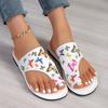 Summer Pinch Slippers Sandals Women Shoes Fashion Open Toe Buckle Strap Soft Leather Flip-flops Women Wedge Shoes Beach Sandals