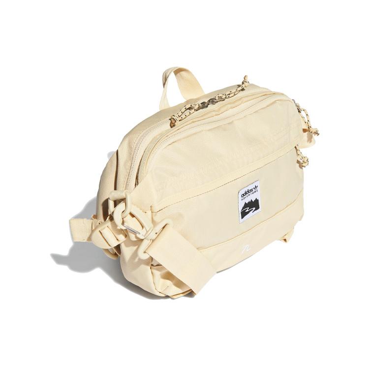 New Adidas Originals Polyester Shoulder Bag, Crossbody Bag, Fanny Pack Regular Unisex Beige HE9717