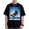 Snowboarding Picture Printing Athletic Men Women Cotton Short Sleeve Tees, S-XL, Summer Fit