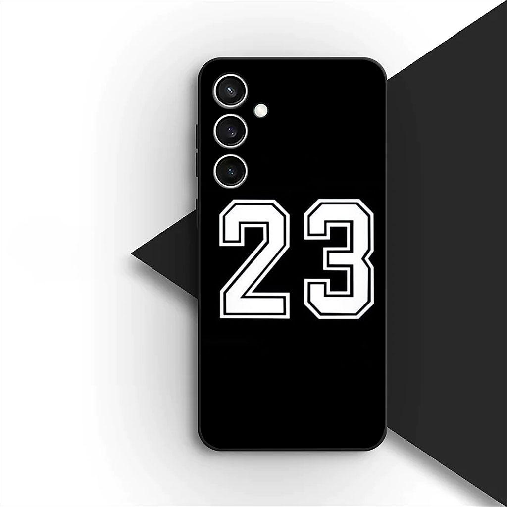 Number Football Basketball 10 24 Phone Cover Case for Samsung Galaxy A35 A36 A55 A26 A05 A06 A14 A50 A51 A53 A54 A12 A13 A23