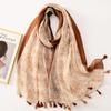 Autumn Fashion Aztec Geometric Tassel Viscose Shawl Scarf Lady High Quality Wrap Pashmina Stole Bufandas Muslim Hijab Sjaal
