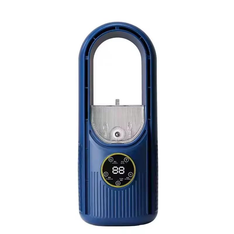 Portable Mini Air Conditioner USB Air Cooler Bladeless Electric Fan 6-speed Silent Timed Air Conditioner Cooling Fan
