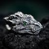 Pure Tin Silver Dragon Retro Style Hip-hop Men's Necklace Pendant Trendy Tag Pendant
