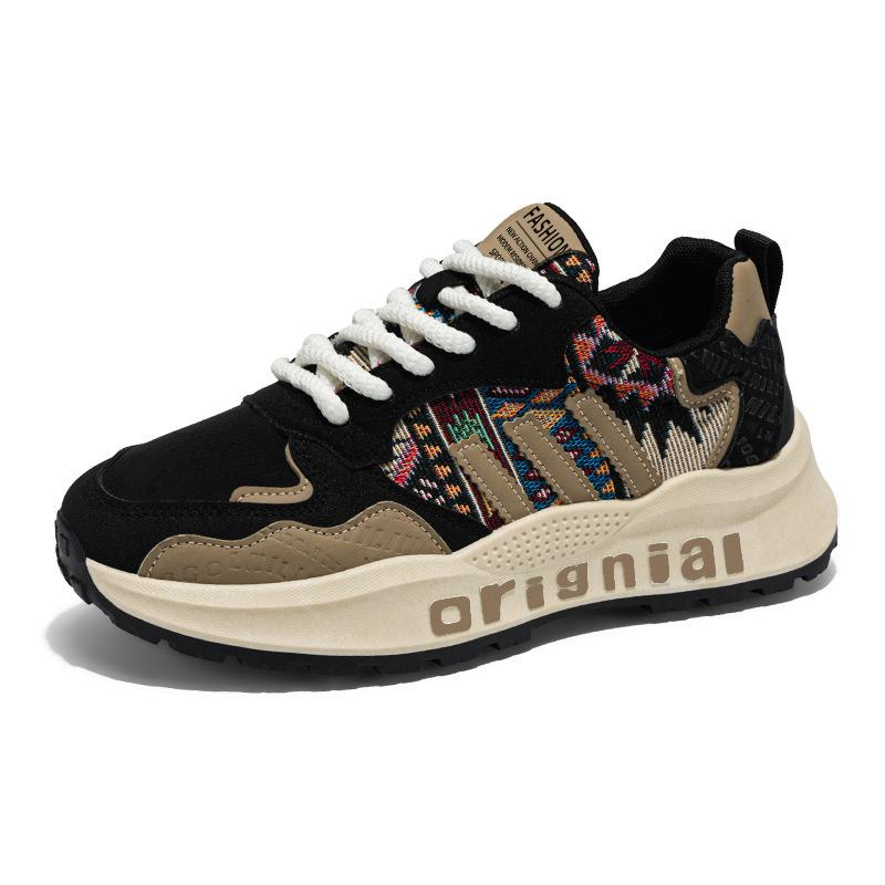 Cross-border European Station Men's Shoes 2025 New Spring Versatile Platform Casual Youth Forrest Gump Sports Dad Trendy Shoes