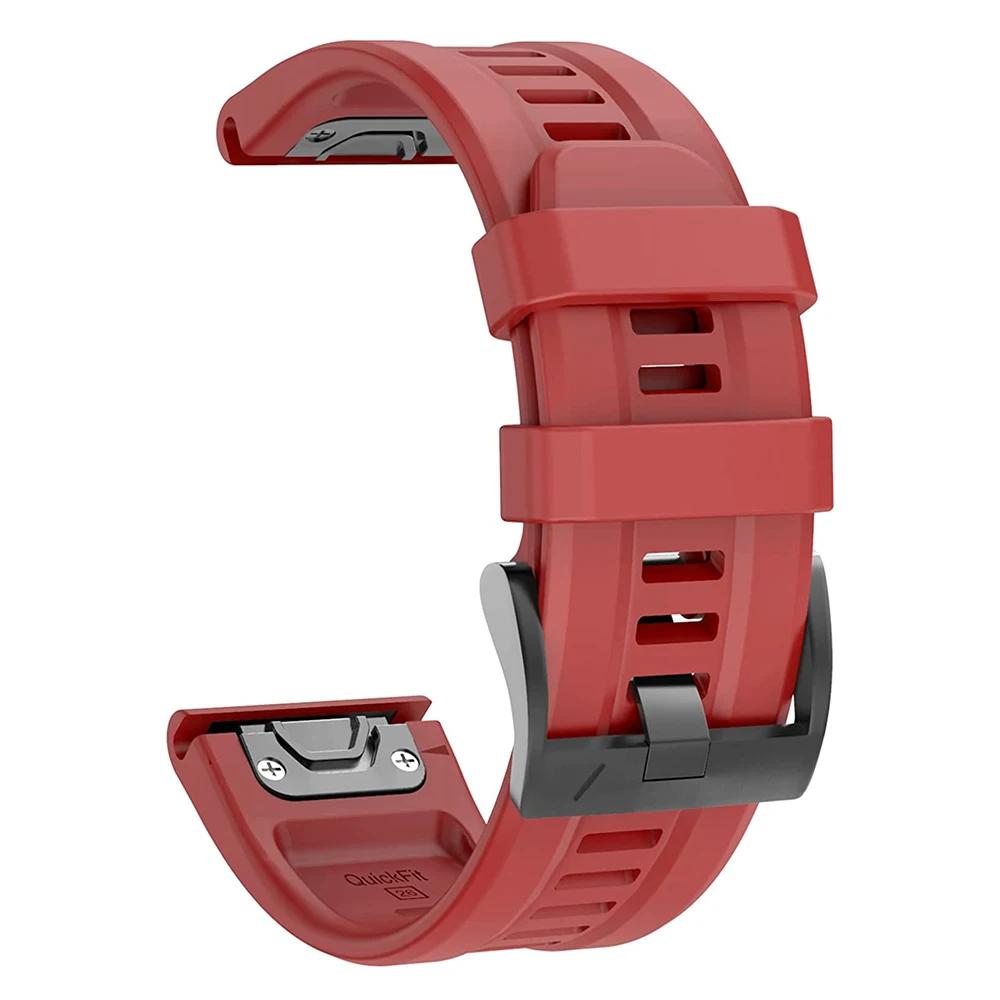 26MM 22MM Silicone Watch Band Straps For Garmin Fenix 6X 6 6S Pro 7X 7 Easyfit Wristband Fenix 5 5X 5S Plus Smartwatch Bracelet