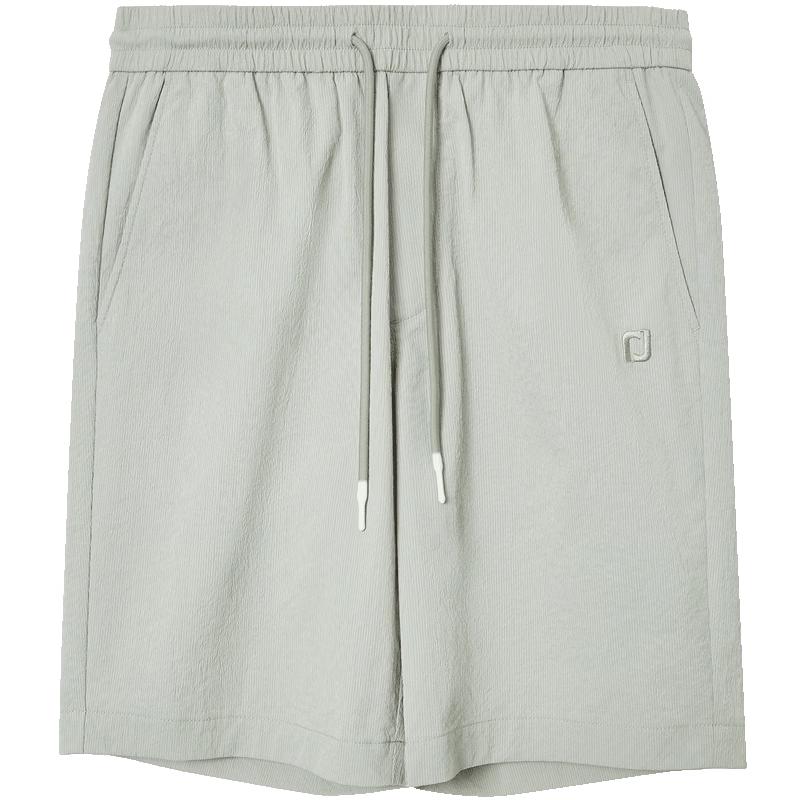 JACK&JONES Men s Embroidered Textured Casual Shorts S