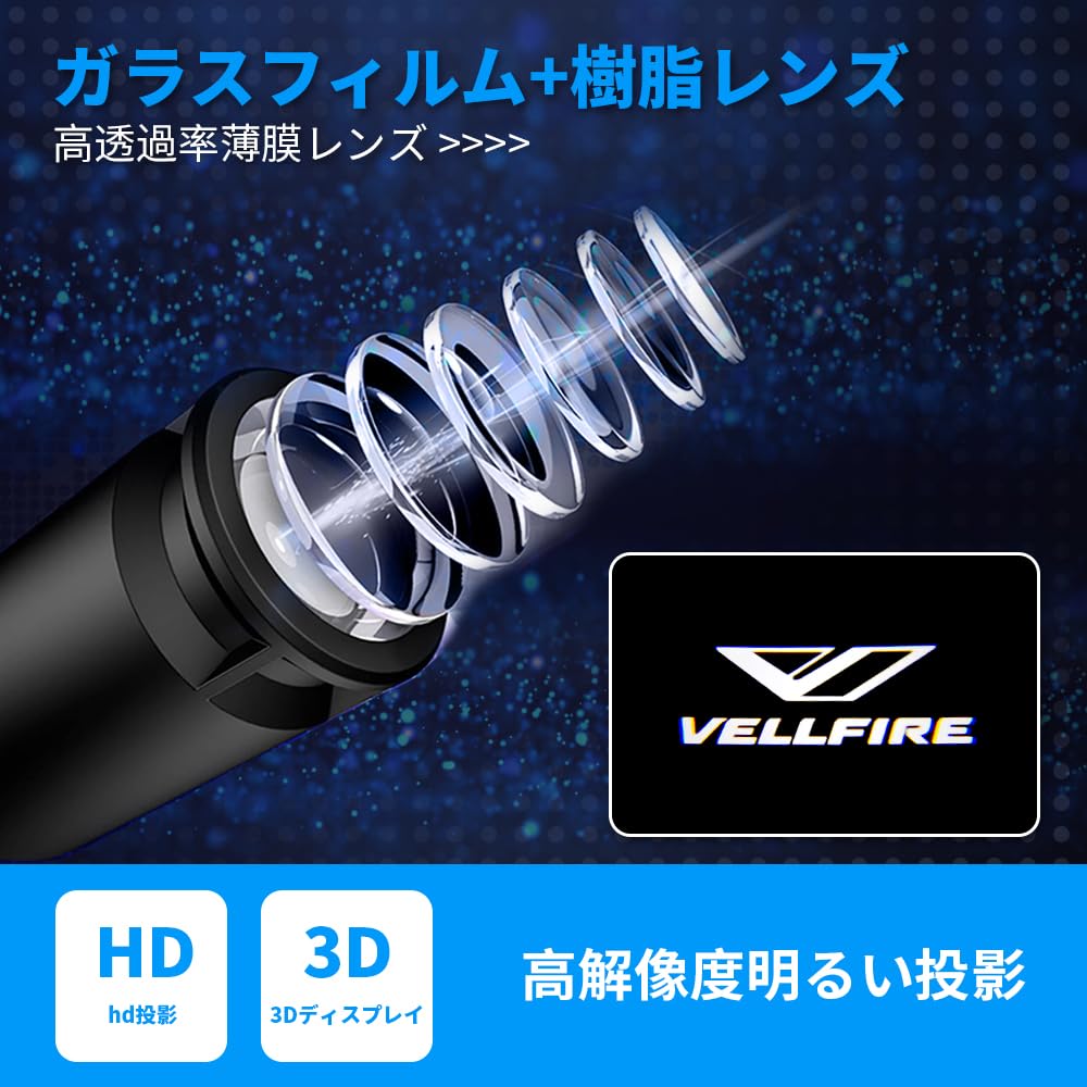 Vellfire Courtesy Light Car Courtesy Lamp No Fading LED Logo