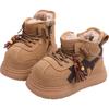 Girls' Fleece-Lined Snow Boots - Warm, Non-Slip, Winter 2025.